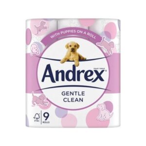 Alternative view of 【2024 Limited Time Deals + Free Shipping】Andrex 9 Toilet Roll Pack Gentle Clean Toilet Rolls - toilet paper